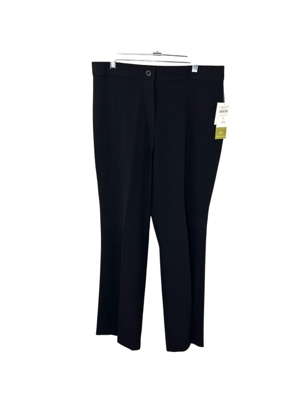 NWT COLDWATER CREEK LAUREL CLASSIC WAIST BOOTCUT BLACK DRESS PANTS - 14